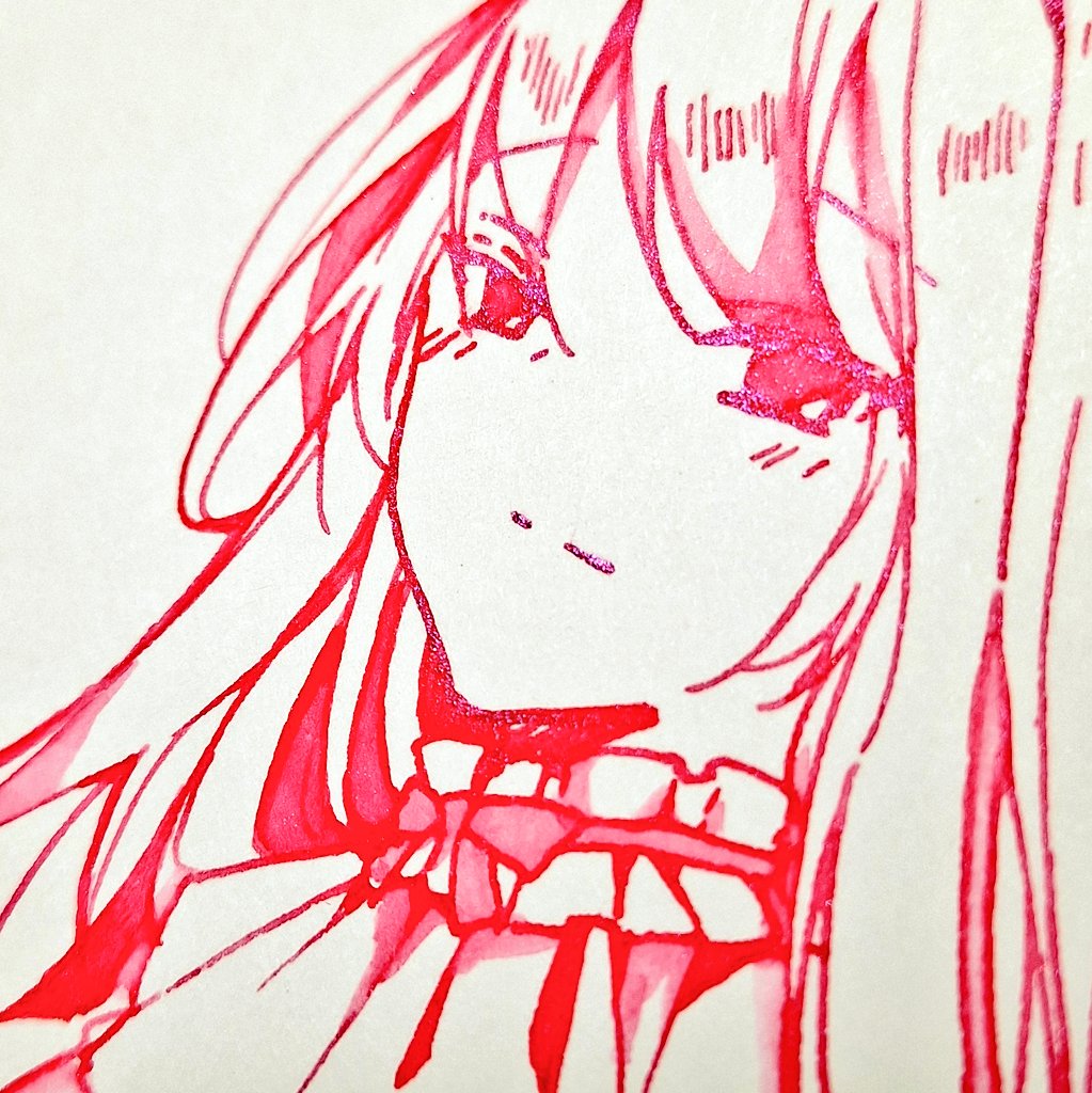 「角度でラメがキラキラしてたり遊色してたり 」|憂有@制作中のイラスト
