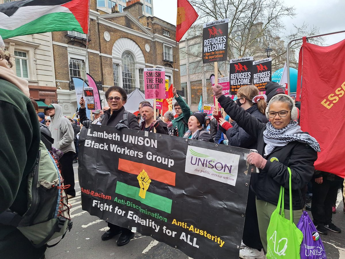 LBWG3's tweet photo. Great demo against the far right racism.
We are the many. 
@unisonglr @AntiRacismDay https://t.co/WMjq9EKmWs