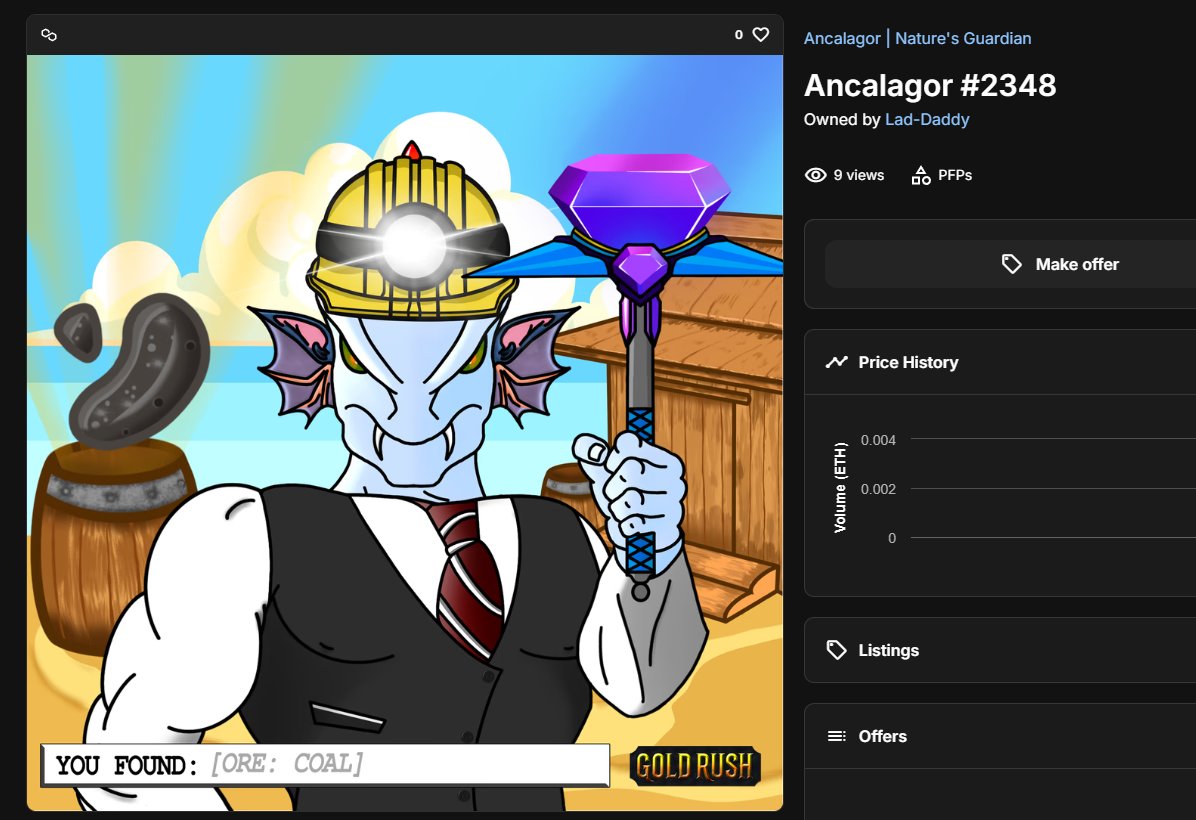ChitinNature's tweet photo. SECONDARY SALE!!!!! ๐งโ๐๐ฉโ๐๐จโ๐
WOO Thanks @MetaLadzNFT for picking up Ancalagor and giving him a wallet to live in <3 ๐คฃ
Hope you enjoy the ride!!! #NFTs FOR THE WIN!
#NFTSale #NFTPurchase #NFTSOLD #SOLDOUT
#BEARMARKETWARRIOR #Bullish #Crypto https://t.co/APHd4XGuL7