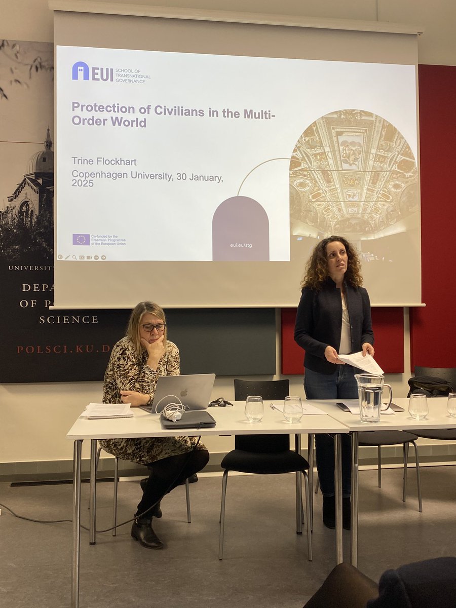 Anastasia Prokhorova (@anaprokhorov) on Twitter photo What a treat it was to spend two days in Copenhagen debating the future of human protection in the changing global order. A discussion led by Chiara de Franco <a href="/UniSouthDenmark/">Uni Southern Denmark</a> and <a href="/LGelot/">Linnéa Gelot</a>, keynote by our own Trine Flockhart <a href="/STGEUI/">School of Transnational Governance</a> and plenty of strong and diverse contributions. What a treat it was to spend two days in Copenhagen debating the future of human protection in the changing global order. A discussion led by Chiara de Franco <a href="/UniSouthDenmark/">Uni Southern Denmark</a> and <a href="/LGelot/">Linnéa Gelot</a>, keynote by our own Trine Flockhart <a href="/STGEUI/">School of Transnational Governance</a> and plenty of strong and diverse contributions.