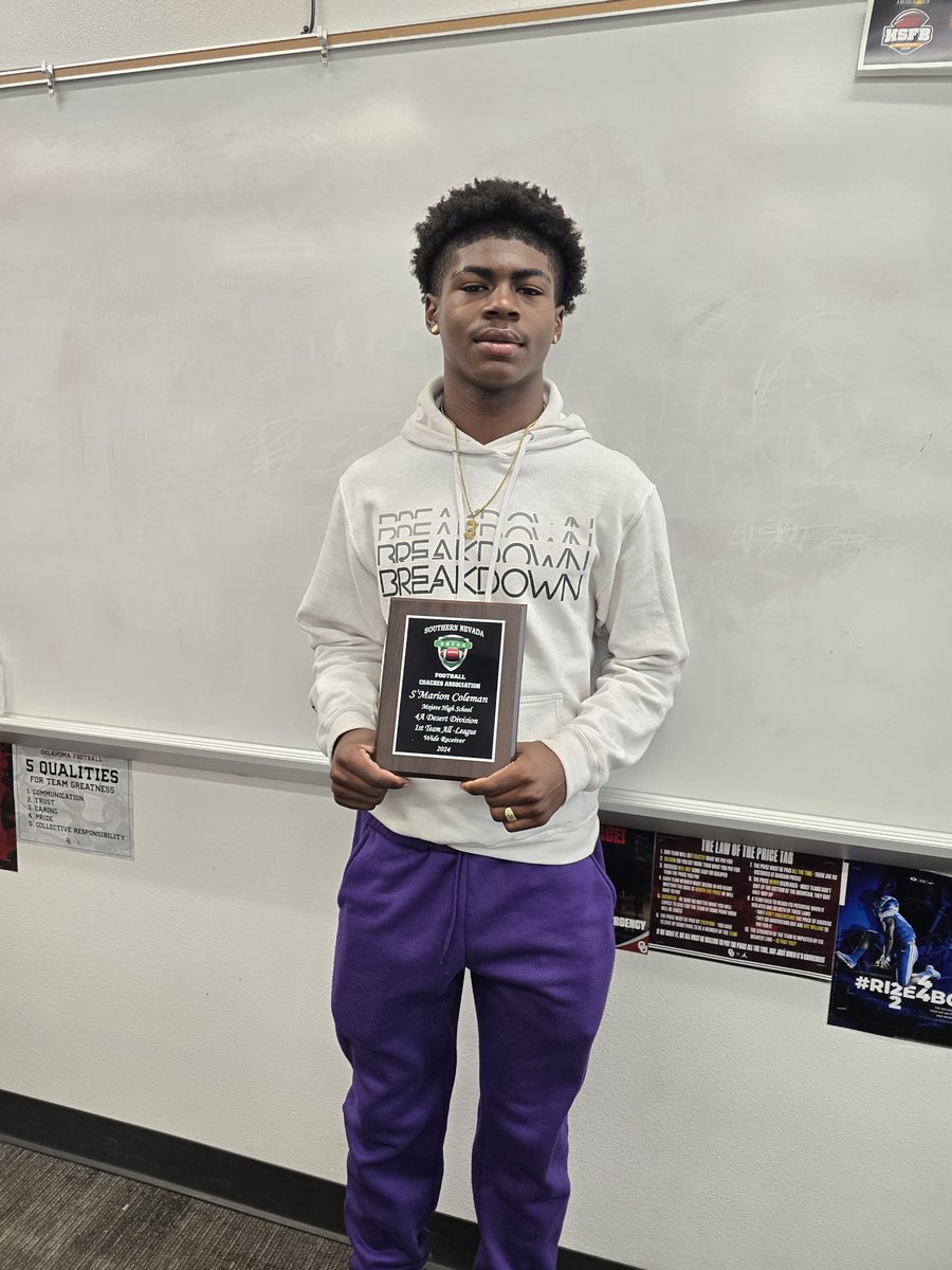 Mojave Rattler Football (@mojavefootball1) on Twitter photo Player Showcase
S'marion Coleman <a href="/SmarionC09/">S’marion “saysay” Coleman 🏂</a>
C/O '27
3-Sport Student-Athlete
FB-Bball-Track
3.7 GPA
FB 2-Year WR Varsity Starter
2023 1st Team 4A All League KR/ATH
2024 1st Team 4A All League WR
Poised for an ELITE '25 Season!
ROOTED NOT RECRUITED!
HIGH MOTOR EVERYTHING! Player Showcase
S'marion Coleman <a href="/SmarionC09/">S’marion “saysay” Coleman 🏂</a>
C/O '27
3-Sport Student-Athlete
FB-Bball-Track
3.7 GPA
FB 2-Year WR Varsity Starter
2023 1st Team 4A All League KR/ATH
2024 1st Team 4A All League WR
Poised for an ELITE '25 Season!
ROOTED NOT RECRUITED!
HIGH MOTOR EVERYTHING!