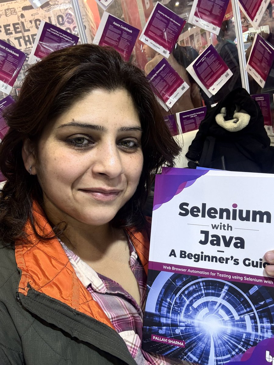 musepallavi's tweet image. Grateful as an author of technical books to see my three books with BPB Publications, Asia largest technical book publisher, at the New Delhi World Book Fair!
Moments like these make me very very happy and my heart fills with gratitude 💙♥️📚👩💻
#selenium #webdriver #testing…