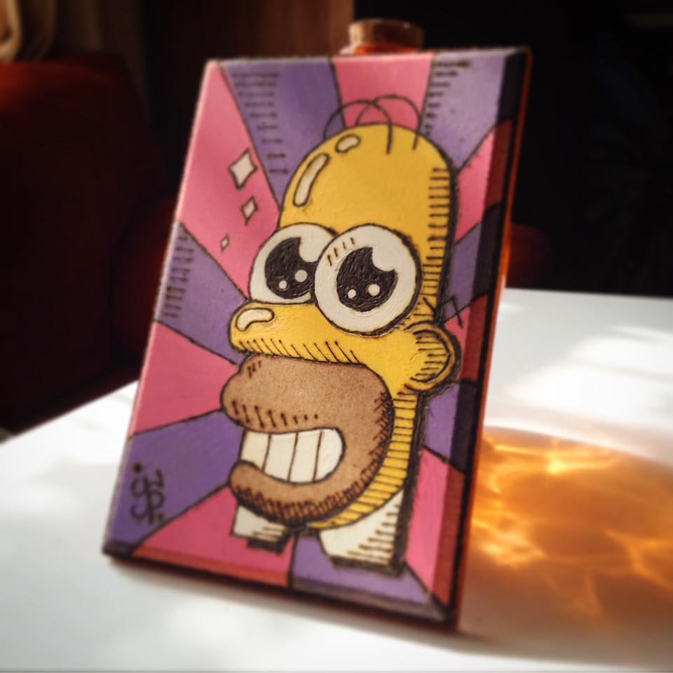 GarabatosDeJojo's tweet photo. Ah, muchas preguntas Mr. Chispa! #mrsparckle #simpsons #SimpsonTotal #FOX #homersimpson #foxchannel #illustration #woodart #thesimpsons #cartoon #90s #character #fanart #popart #acrilicpainting #disney #artesimpson https://t.co/osXxxXIwtm