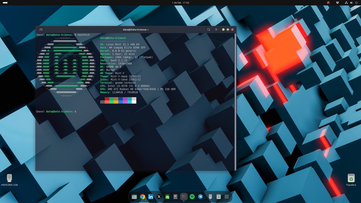JONATHANLUGO2's tweet image. Este sábado probando un invento de #escritorio #Linux desde que lo estoy usando hay algo que me despoje y es que windows ha hecho daño. Motivense a emplear algo nuevo. Saquen a pasear de vez en cuando sus cerebros.