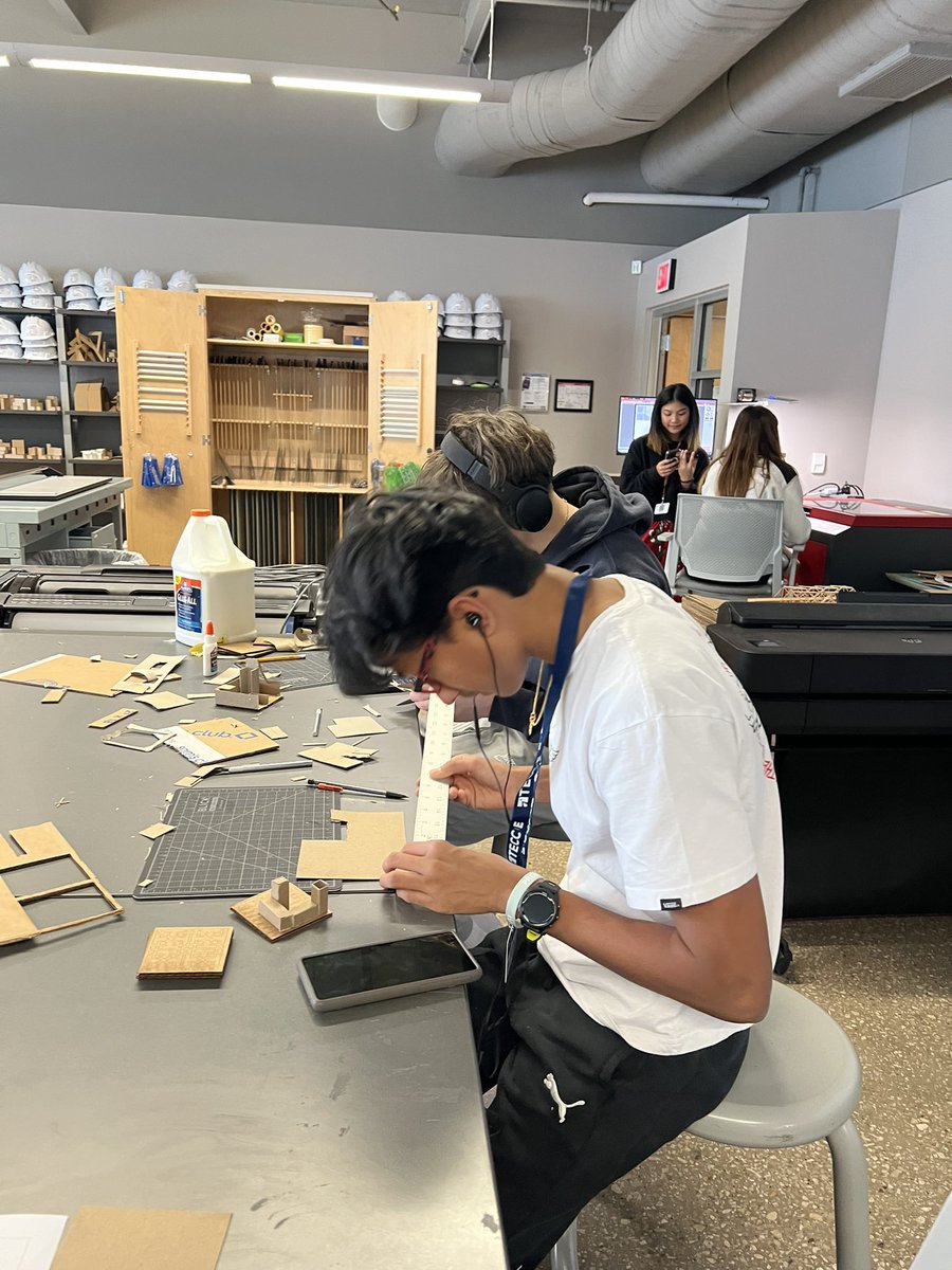 Scenes from the Studio: Model building to generate design ideas. <a href="/lisdcte/">Career & Technical Education Lewisville ISD</a> <a href="/TECCeast/">TECC East</a>