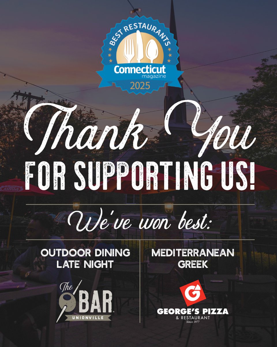 olivebarct's tweet photo. We couldn't have done it without you 💚

Thank you to everyone who voted for us in CT Magazine's Best Restaurants 2025, helping us get recognized in 4 categories! https://t.co/UWlfUmPsSR