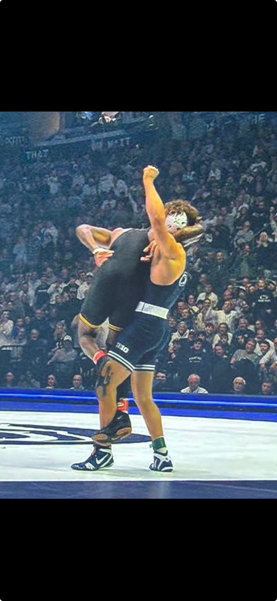 Says it all! #1 Ranked wrestler under one arm.