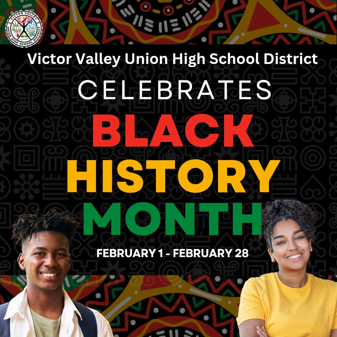 VVUHSD- Student Services (@vvuhsdss) on Twitter photo Happy Black History Month! Student Services invites you all to learn, grow, and love together this month. School sites have plenty of events happening throughout the month. Check them out and get involved. <a href="/VVUHSD/">Victor Valley UHSD</a> Happy Black History Month! Student Services invites you all to learn, grow, and love together this month. School sites have plenty of events happening throughout the month. Check them out and get involved. <a href="/VVUHSD/">Victor Valley UHSD</a>