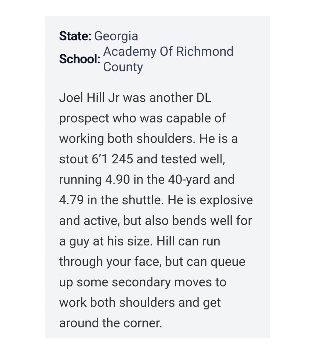 Walton_WayFB (@arcfootball_) on Twitter photo HUGE shoutout to Joe Hill Jr. on his performance at the <a href="/PrepRedzoneGA/">Prep Redzone Georgia</a> camp last weekend! <a href="/KoachG_/">Keenan Grissett Ed.S</a>
#SwordsUp | #RespectTheWay HUGE shoutout to Joe Hill Jr. on his performance at the <a href="/PrepRedzoneGA/">Prep Redzone Georgia</a> camp last weekend! <a href="/KoachG_/">Keenan Grissett Ed.S</a>
#SwordsUp | #RespectTheWay