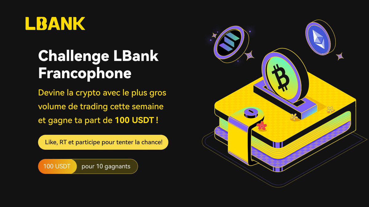 🚀 Challenge Crypto – 100 USDT à GAGNER ! 🚀

Tu penses connaître le marché ? 🔥 Devine la crypto avec le plus gros volume de trading cette semaine et tente de gagner ta part de 100 USDT ! 💰

🔹 Commente ta prédiction (ex: BTC, ETH…)
🔹 Like &amp; RT 🔄
🔹 Tag 3 amis 👇

🎯 10