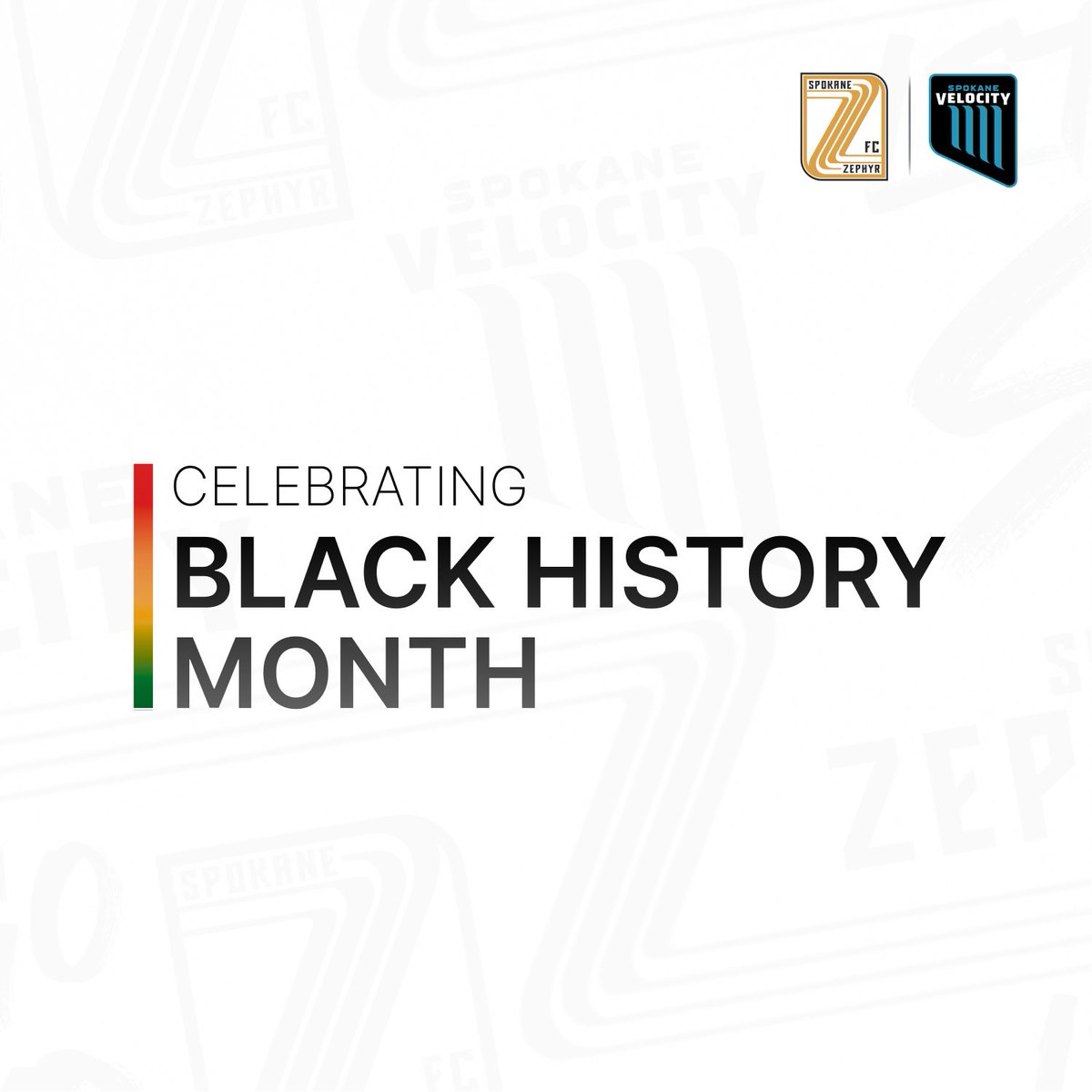 SpokaneVelocity's tweet image. This month, we celebrate the contributions of Black athletes and leaders who have shaped soccer, the Spokane community, and the world.
#SpokaneZephyrFC #SpokaneVelocityFC #BlackHistoryMonth #Spokane