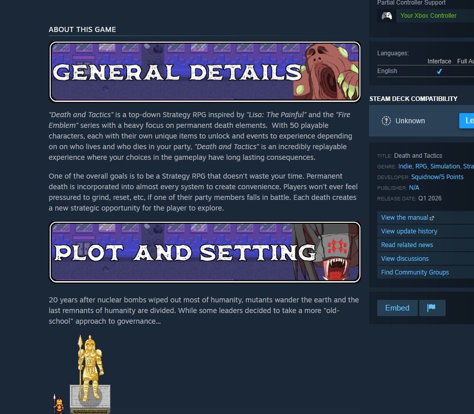 Death and Tactics tweet media