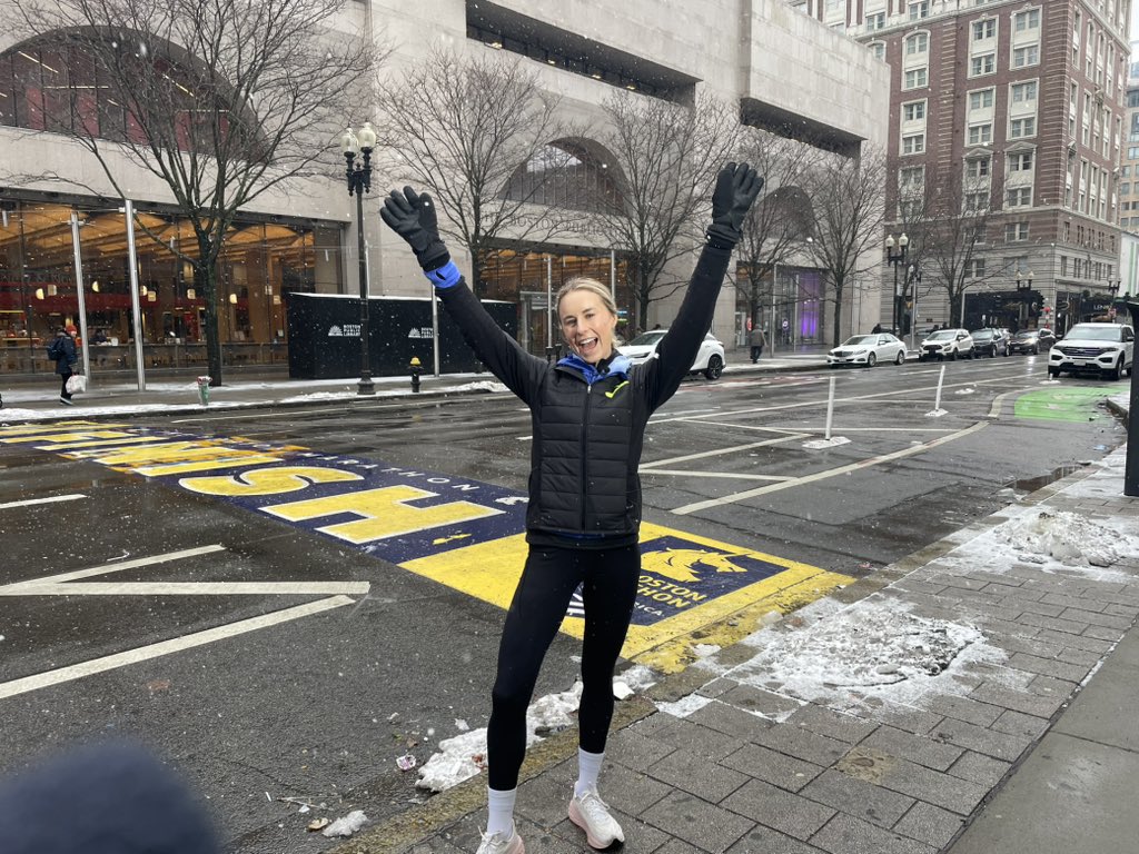 Top American Jess McLain is tackling the <a href="/bostonmarathon/">Boston Marathon</a> course today. Let‘s Go!!!!