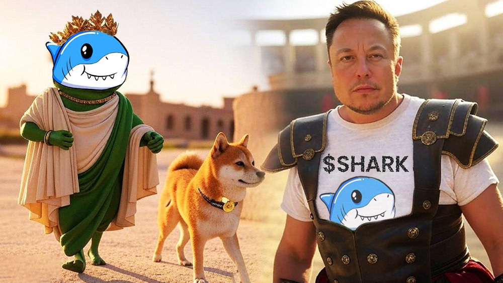 DOGE: The loyal sidekick. 🐕
ELON: The fearless gladiator. ⚔️
$SHARK: The KING. 🦈👑