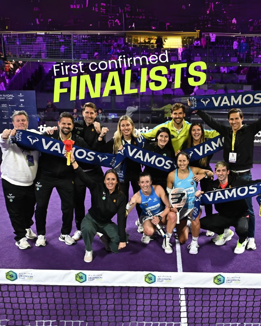 Rafa Nadal Academy by Movistar (@rnadalacademy) on Twitter photo ¡Estamos en la final de la <a href="/hexagoncup_/">Alpine Hexagon Cup</a>!
2️⃣0️⃣ años después, el espíritu de <a href="/RafaelNadal/">Rafa Nadal</a> volverá a respirarse en el Madrid Arena. ¡La victoria de <a href="/martita_ortega/">Martita Ortega</a> y <a href="/gemmatriay/">Gemma Triay</a> ha sido CLAVE para que mañana aspiremos a lograr el 🏆! VAMOS‼️ ¡Estamos en la final de la <a href="/hexagoncup_/">Alpine Hexagon Cup</a>!
2️⃣0️⃣ años después, el espíritu de <a href="/RafaelNadal/">Rafa Nadal</a> volverá a respirarse en el Madrid Arena. ¡La victoria de <a href="/martita_ortega/">Martita Ortega</a> y <a href="/gemmatriay/">Gemma Triay</a> ha sido CLAVE para que mañana aspiremos a lograr el 🏆! VAMOS‼️