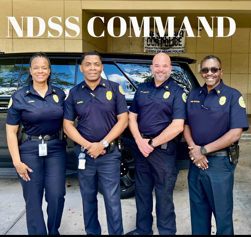 Miami Police North District Command Staff, Supervisors, Officers and
Civilian Staff would like to say thank you Major Max Gabrial for you leadership and stewardship - “The steps of a good man are ordered.” We will miss you.