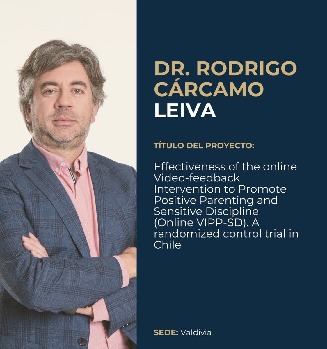 Rodrigo A. Cárcamo (@phd_rcarcamo) on Twitter photo Feliz de adjudicar el Fondecyt Regular que permitirá estudiar la efectividad de una intervención parental para promover el bienestar en la niñez. Gracias a los co-investigadores y al tremendo apoyo de <a href="/VRID_USS/">Investigación USS</a> Feliz de adjudicar el Fondecyt Regular que permitirá estudiar la efectividad de una intervención parental para promover el bienestar en la niñez. Gracias a los co-investigadores y al tremendo apoyo de <a href="/VRID_USS/">Investigación USS</a>