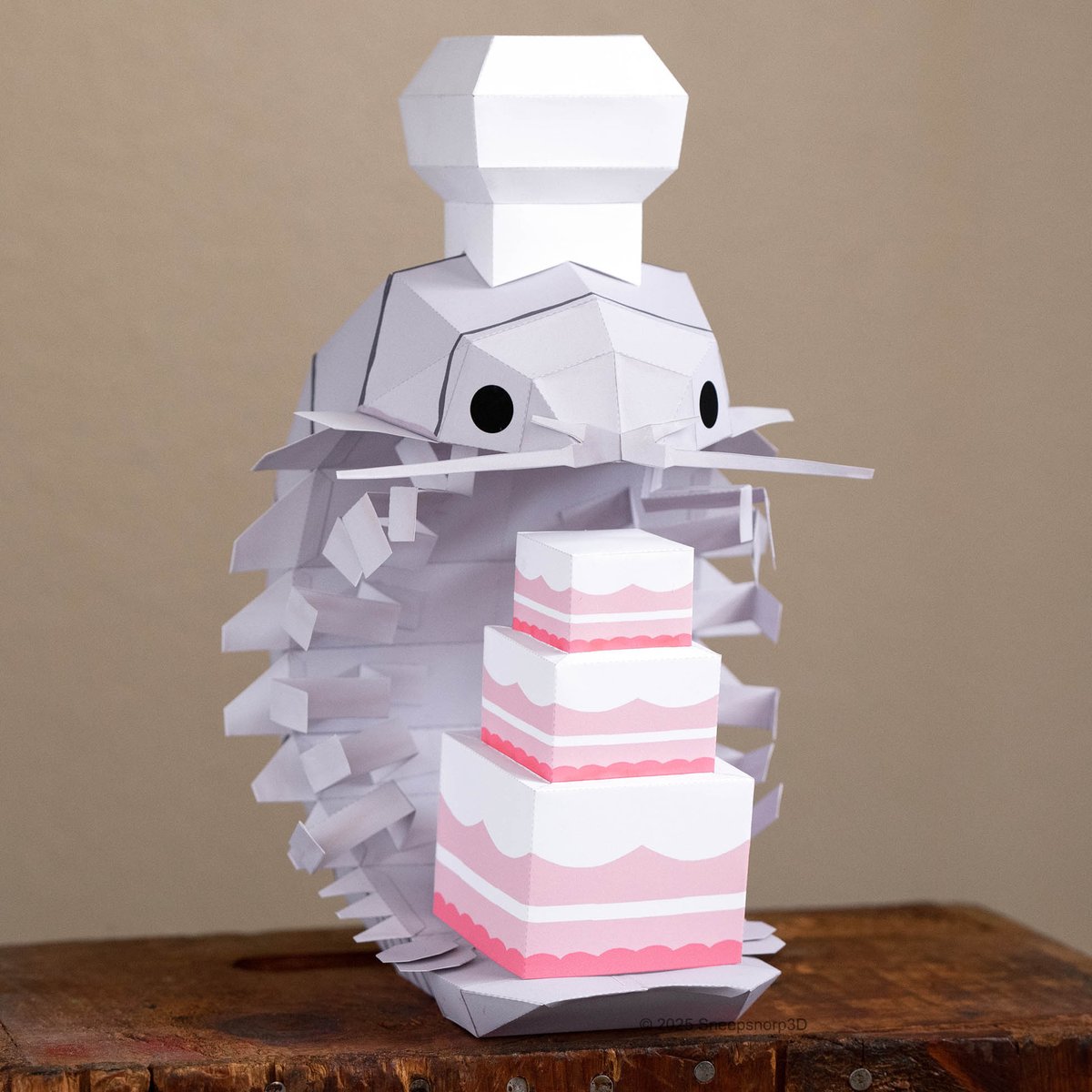 HE'S ALIVE!!!!!!!! i just added my new giant isopod papercraft to my shop! :,) there's also nautilus and sandhill crane stickers GALORE !