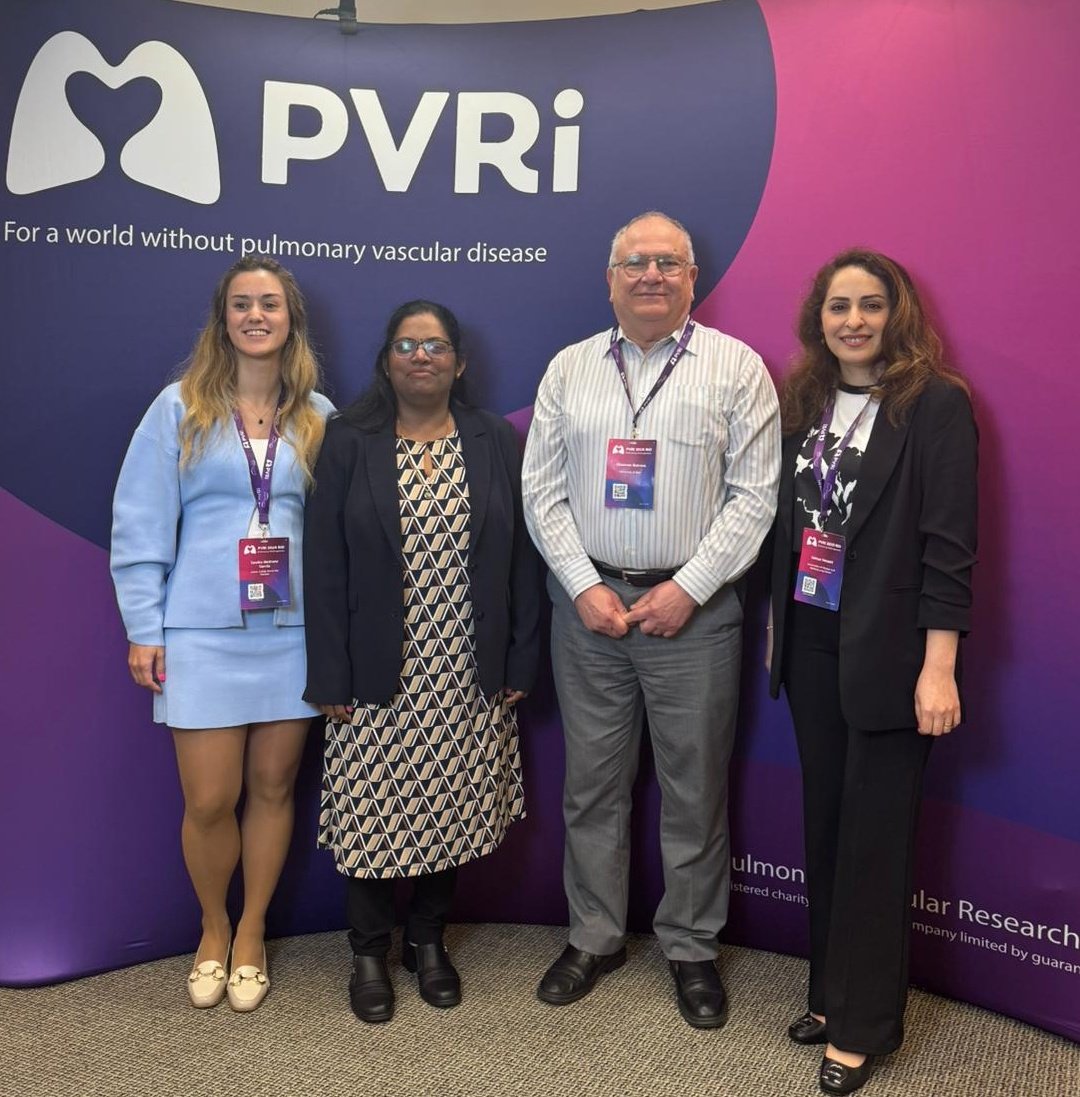 It is always a pleasure and an honour to work with young scientists—the future leaders of our field. Standing with Soni <a href="/PullamsettiL/">Pullamsetti Lab</a> and her current mentees, <a href="/GolnazHesami/">Golnaz Hesami</a> and <a href="/Sandribiopio/">Sandra Medrano Garcia</a>, whose PhD work I had the privilege of co-supervising.