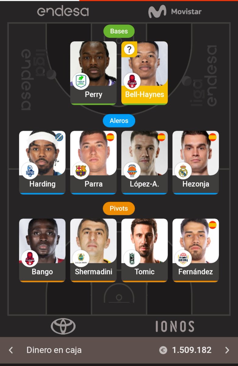 sergimc6's tweet photo. @Luisheel @SuperManagerACB Buenas @Luisheel Que cambios me recomiendas para esta jornada? 

Muchas gracias!! https://t.co/n2IbsDJzaj