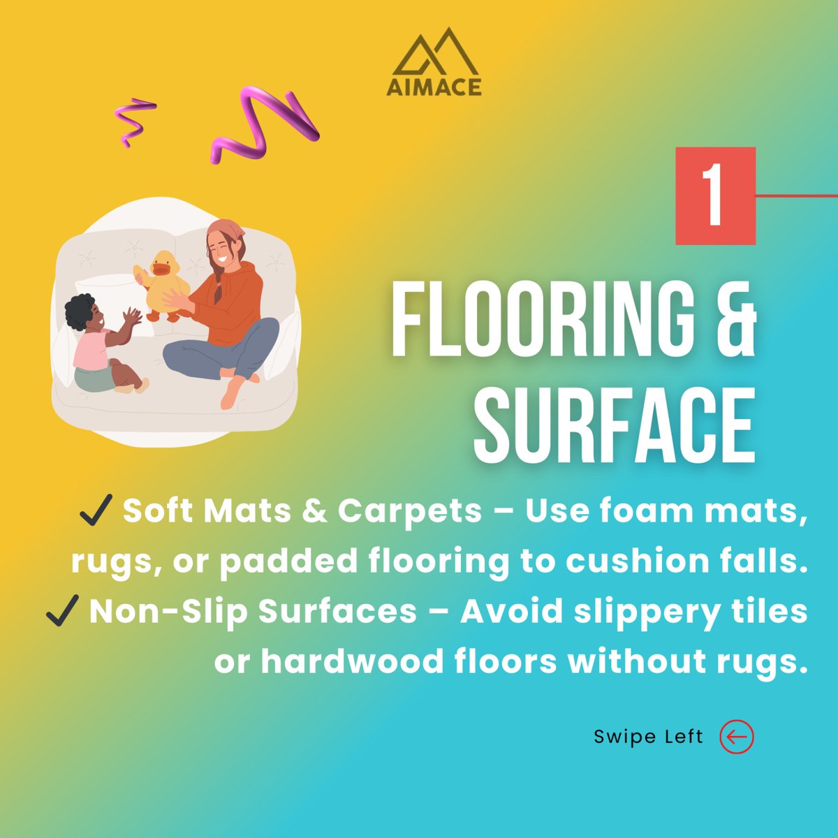 Aimace_media's tweet photo. 🛝 Safety first, fun always! Create a safe and exciting play area for your toddler to explore, learn, and grow. Let their imagination run wild in a secure space! 🌈

#ToddlerPlay #SafePlayAreas #ChildSafety #PlaytimeFun #ToddlerLife #ParentingTips #SecurePlayground #KidsPlay https://t.co/MVQFl3noKb