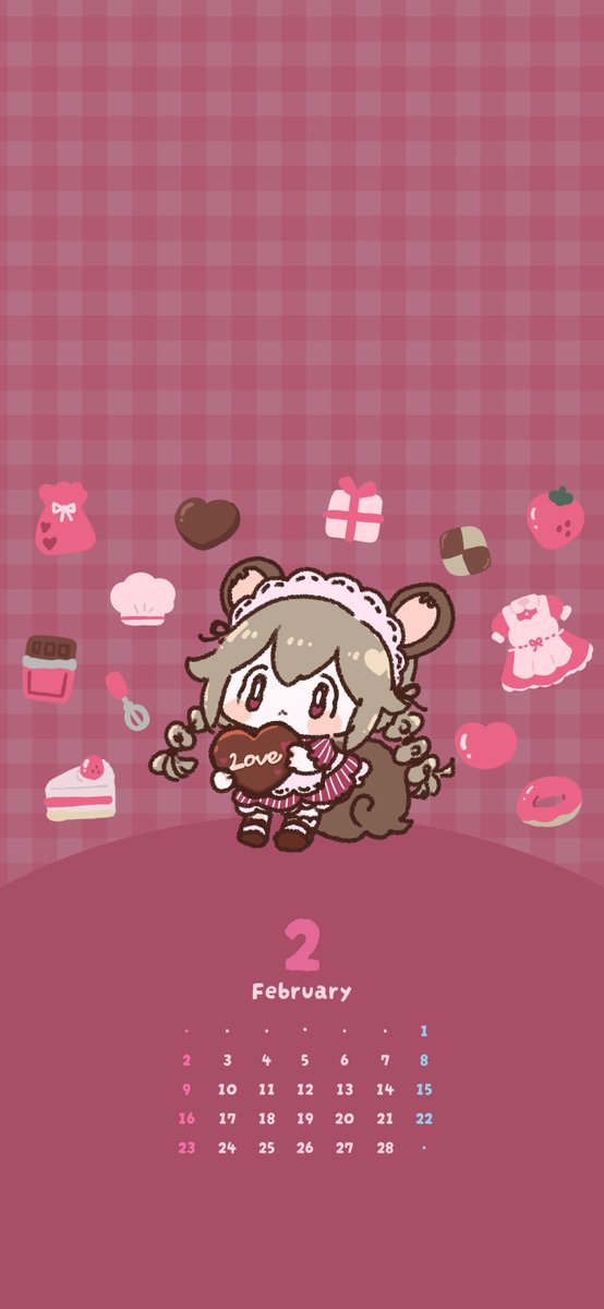 krym_vtuber's tweet photo. 2月は甘くてドキドキな壁紙を描いたよ🍓
ぜひつかってね🍫💞

#やんみの壁紙 https://t.co/GCqHypUcAP