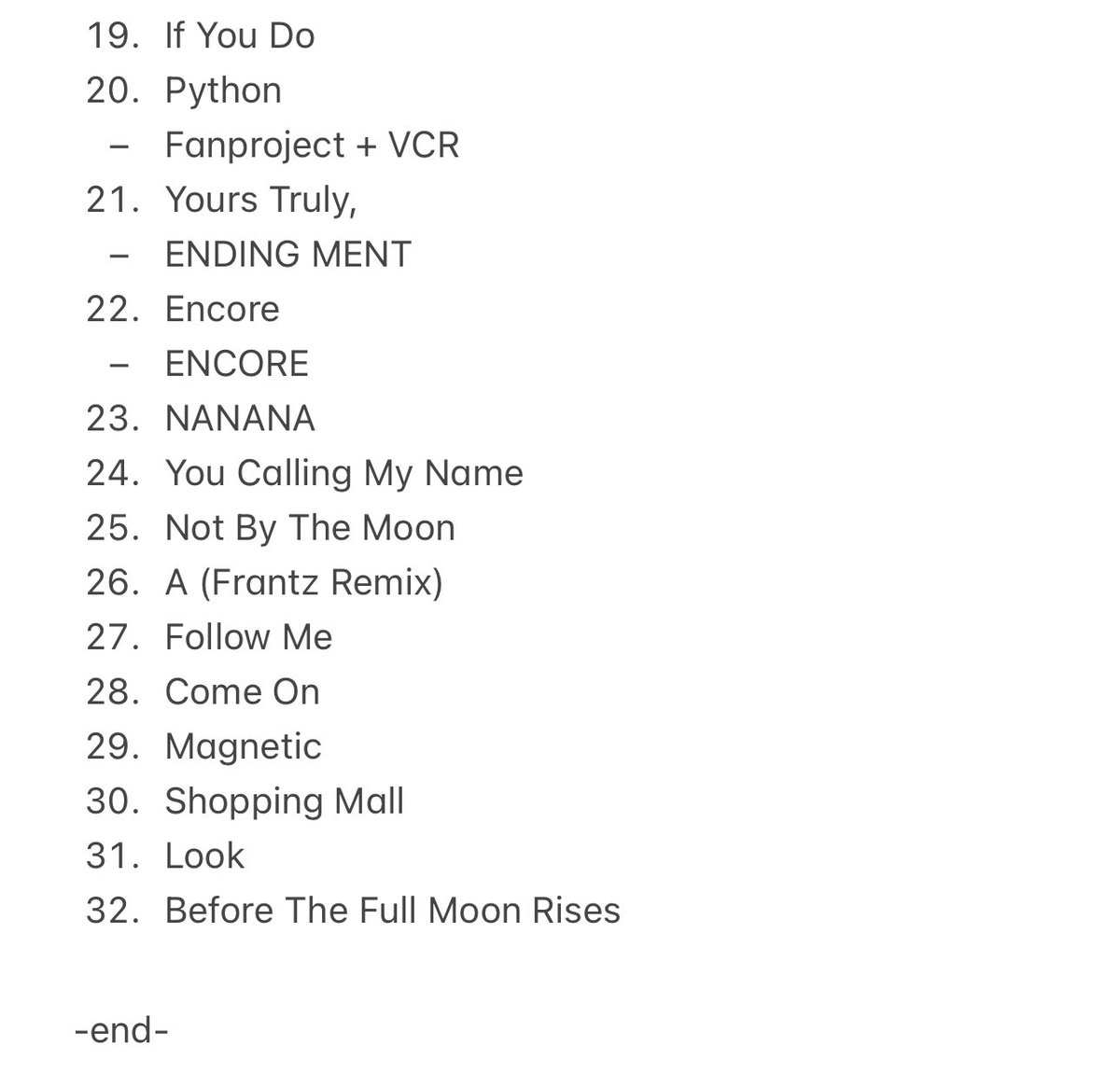 imjaebooms's tweet image. 250201 GOT7 &amp;lt;NESTFEST&amp;gt; CONCERT DAY 2 SETLIST 

(everything the same except Encore)

NESTFEST DAY 2
#GOT7_NESTFEST_Day2
#GOT7_NESTFEST
#GOT7 #갓세븐 @GOT7Official