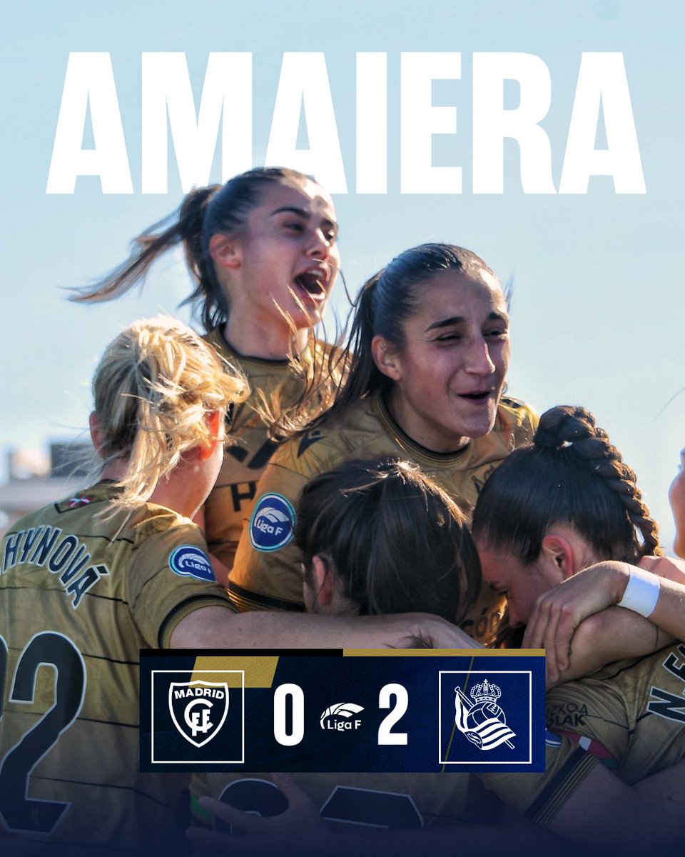 🔚 𝗔𝗠𝗔𝗜𝗧𝗨 𝗗𝗔 𝗡𝗘𝗨𝗥𝗞𝗘𝗧𝗔!!!!

💙 Landutako garaipena ekipo, zorionak!

#LigaF | #WeareReal