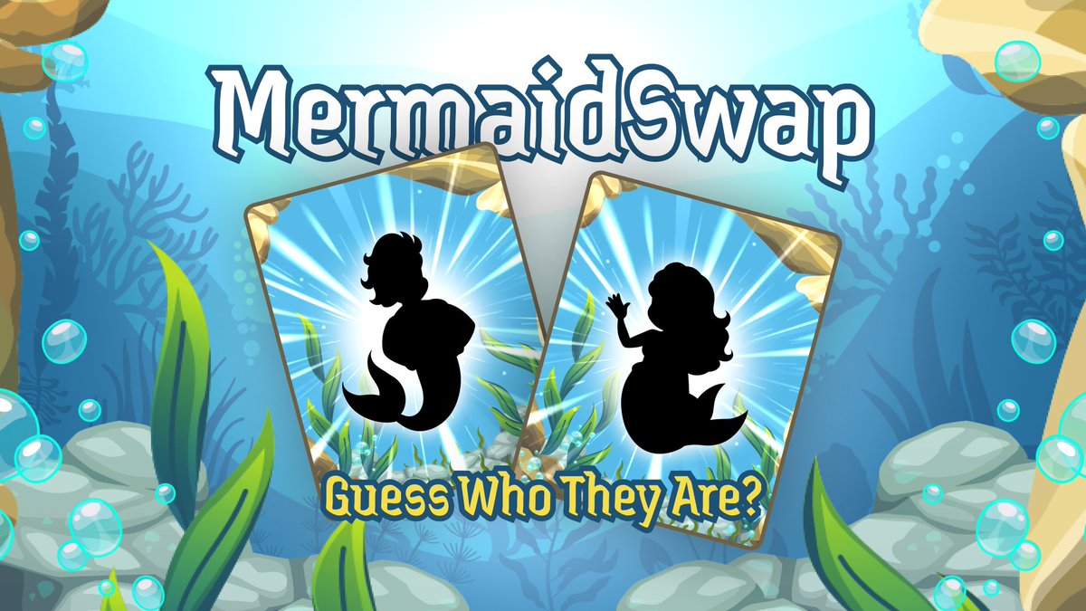 mermaidswap_xyz's tweet photo. We're thrilled to unveil our #Mermaidswap Mascots! ๐งโโ๏ธ๐งโโ๏ธ
Thanks to the amazing support from the #Mermaids ๐งโโ๏ธ community, weโre always striving to enhance #Mermaidswap ๐งโโ๏ธ and strengthen it as a truly community-driven ๐ฅ project.
To celebrate, weโre hosting a 'Guess The Mermaids' Name' ๐๐ event with 200 $KAIA โก๏ธ up for grabs! ๐
The first 20 users to correctly guess the names of our #Mermaidswap mascots will each win 10 $KAIA โก๏ธ.
Join https://t.co/xPhS0BfgJC now and make your guess now in our #General Chat!
Duration : 1 week
Team will release the mascot name at the end of the event.
Join us today for more updates
๐ MermaidSwap DEX | https://t.co/nAAopDtW5y |
๐ฑ Announcement | https://t.co/nAQkGDShQe |
๐ฑ MermaidSwap X | https://t.co/PFWhG0CcCd |
๐ฑ Community | https://t.co/xPhS0BfgJC |
๐ฎ Game | https://t.co/alBBh8tdt4 |
๐บ NFT Minting | https://t.co/AhYkNcCv1l |