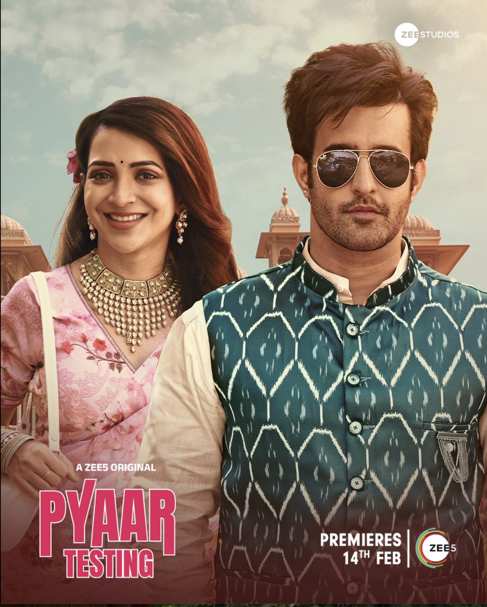 New Work! This Valentine's Day, find out what happens when a modern tadka is added to a traditional rishta? 📷📷
#PyaarTesting releasing on 14th Feb, only on #ZEE5