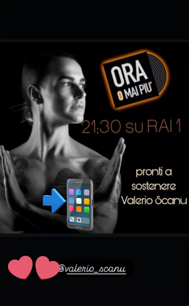 Pronti per stasera #valerioscanu #OraoMaiPiu #TeamScanu a dopo