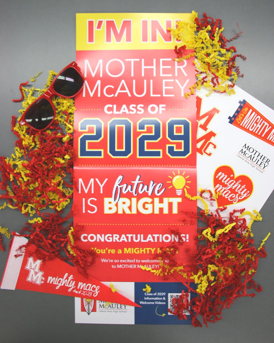CLASS OF 2029 📣 YOU'RE IN! Acceptance packages have hit your mailboxes! Your future is SO bright ☀️

Tag us in your posts showing off your new Mighty Mac gear!