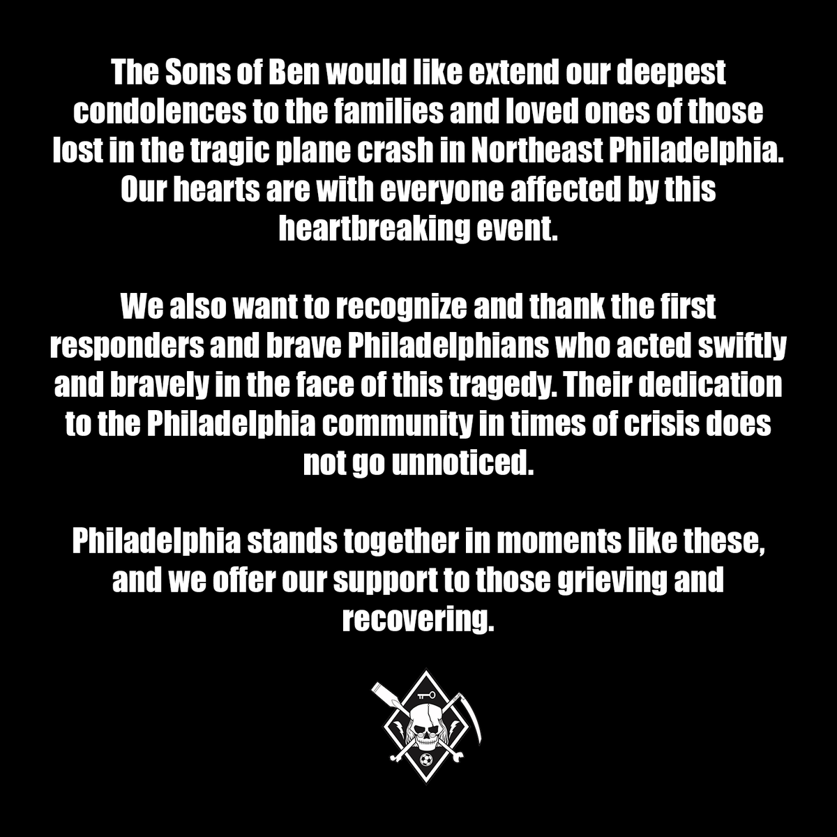 SonsofBen's tweet photo. Please consider a donation to the Red Cross at this time!
https://t.co/NjqvRAAa2T
#PhillyStrong #sonsofben https://t.co/wHCPtmyIXP