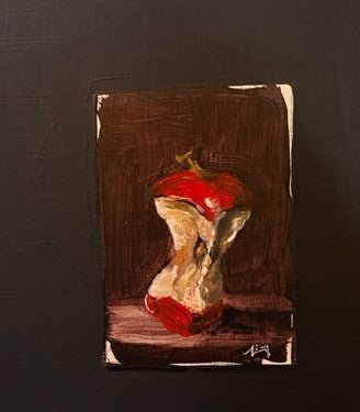 ArtFusion1's tweet photo. Klokhuis (20 x 20cm) 
https://t.co/24zHkIo8WA 
#acryl #acrylic #acryllic #canvas #colourful #doek #figurative #kleurrijk #nature #Natuur #painting #schilderij https://t.co/5kBosCUD98