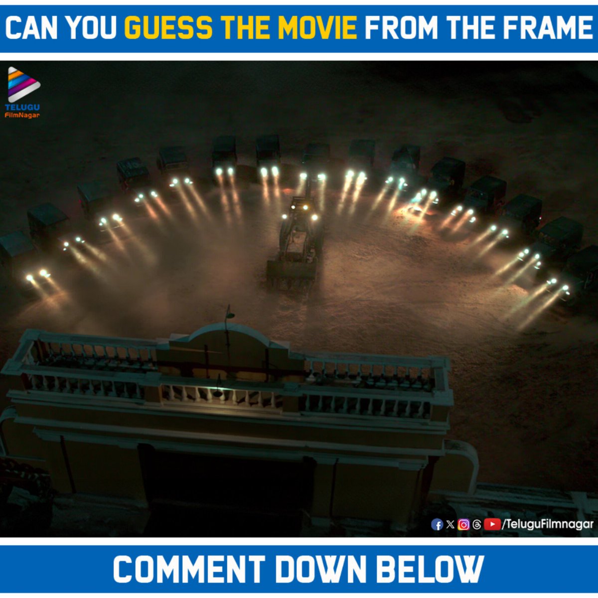 telugufilmnagar's tweet photo. Can you guess the movie from the frame? π
Let us know in the comments below π
#Tollywood #GuessTheMovie #GuessTheFrame #TeluguFilmNagar https://t.co/h8PgJZ5MlV