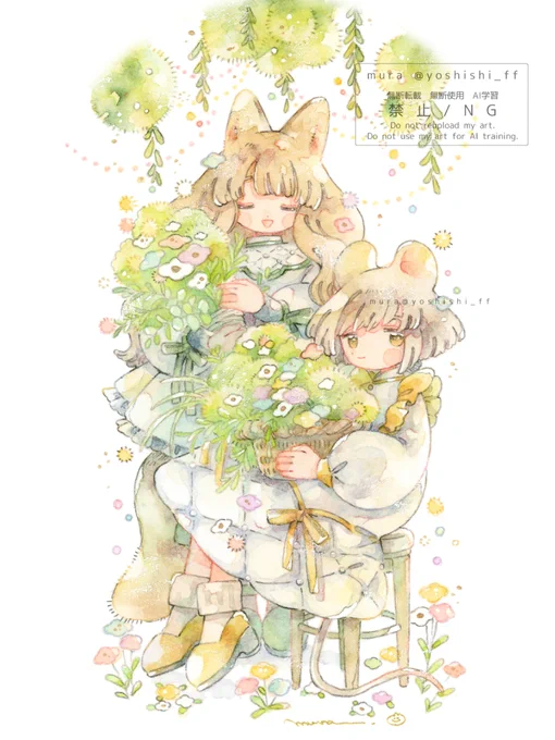 『キミを想う』 。˚.𖧧 𑁍 𖧧.˚。 #mura_painting