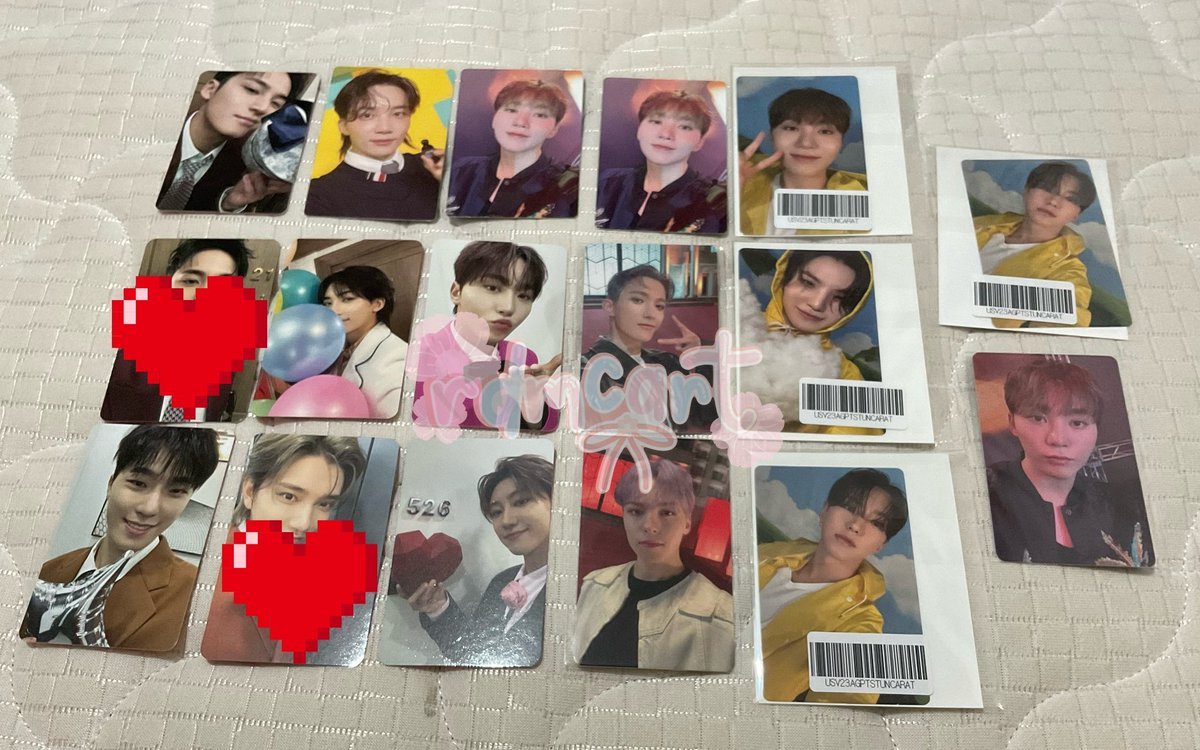 kalbohanara's tweet photo. @rdmcart mine dino, vernon, jun, dk, gyu, shua https://t.co/nfLXxbfrrS