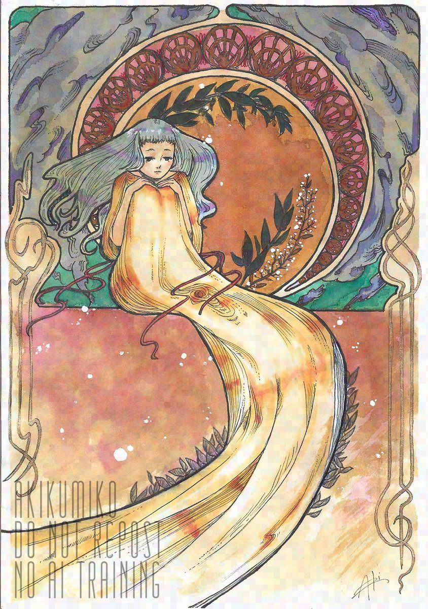 Aki (wip - tarot set) tweet media