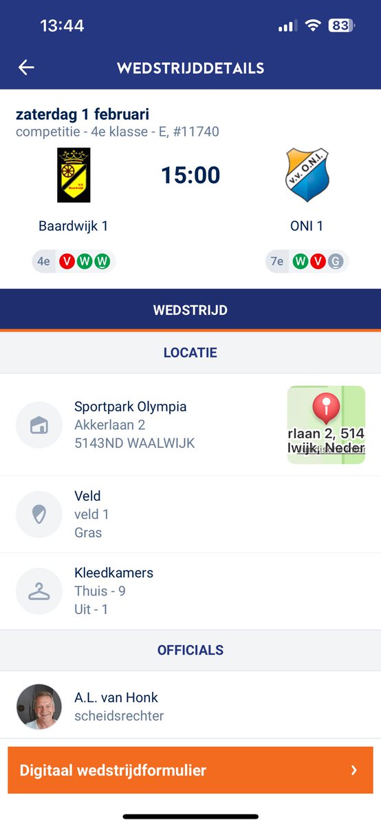Matchday
@baardwijk - @vvONI_voetbal
