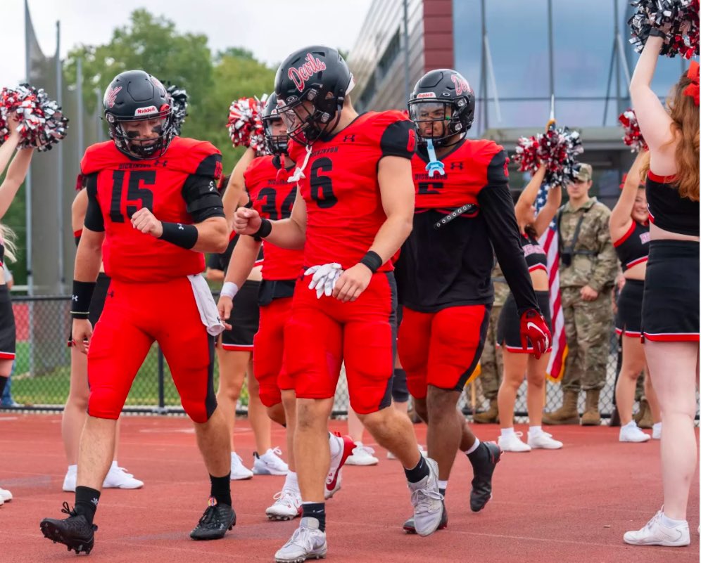 Matthew Morgan (@matthew_m60) on Twitter photo After an awesome OV, and great talks with <a href="/DCcoachSchuck/">Kyle Schuck</a>, I’m proud to say I have EARNED an offer from Dickinson College! 🔴
#ForksUp
<a href="/GIfootballChris/">Chris Adamson</a> <a href="/GridironImports/">Gridiron Imports Foundation</a> <a href="/STABFootball/">St. Anne's-Belfield Football</a> <a href="/CoachKBadke/">Kevin Badke</a> <a href="/CoachPatBlake/">Patrick Blake</a> After an awesome OV, and great talks with <a href="/DCcoachSchuck/">Kyle Schuck</a>, I’m proud to say I have EARNED an offer from Dickinson College! 🔴
#ForksUp
<a href="/GIfootballChris/">Chris Adamson</a> <a href="/GridironImports/">Gridiron Imports Foundation</a> <a href="/STABFootball/">St. Anne's-Belfield Football</a> <a href="/CoachKBadke/">Kevin Badke</a> <a href="/CoachPatBlake/">Patrick Blake</a>