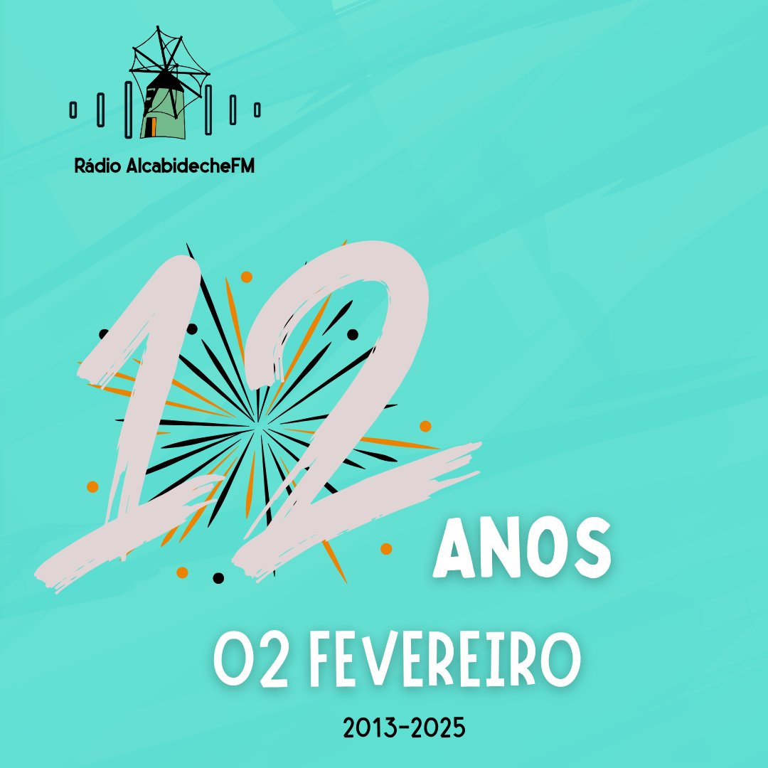RAlcabidechefm's tweet photo. 🎉📻 ❶❷ Anos de 𝗥𝗮́𝗱𝗶𝗼 𝗔𝗹𝗰𝗮𝗯𝗶𝗱𝗲𝗰𝗵𝗲𝗙𝗠! 🎙🎶

Há 12 anos a dar voz à nossa comunidade! Obrigado a todos os seguidores, colaboradores e parceiros que fazem parte desta história. Continuamos juntos, a levar informação e paixão pela rádio a todos os lugares! https://t.co/hz77Nrs0IW