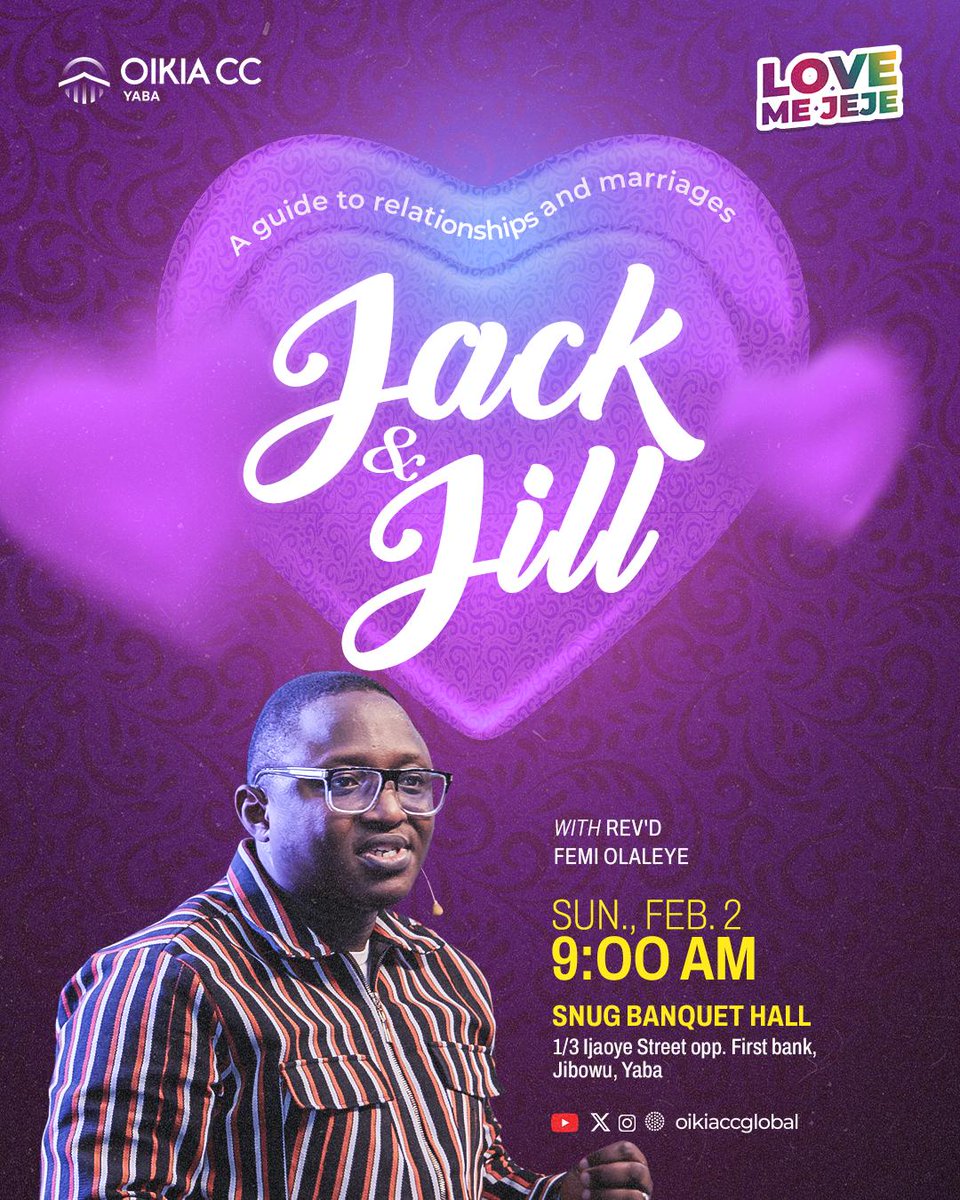 Oikiaccyaba's tweet photo. It's the month of love and we are about to unravel another wonderful teaching series. God is love, and one of the ways we can show that we love God is by loving men.

Join us tomorrow as we have a wonderful time in the presence of God ❤️ 
#myoikia #Churchinyaba #love https://t.co/q3otaEGEM2