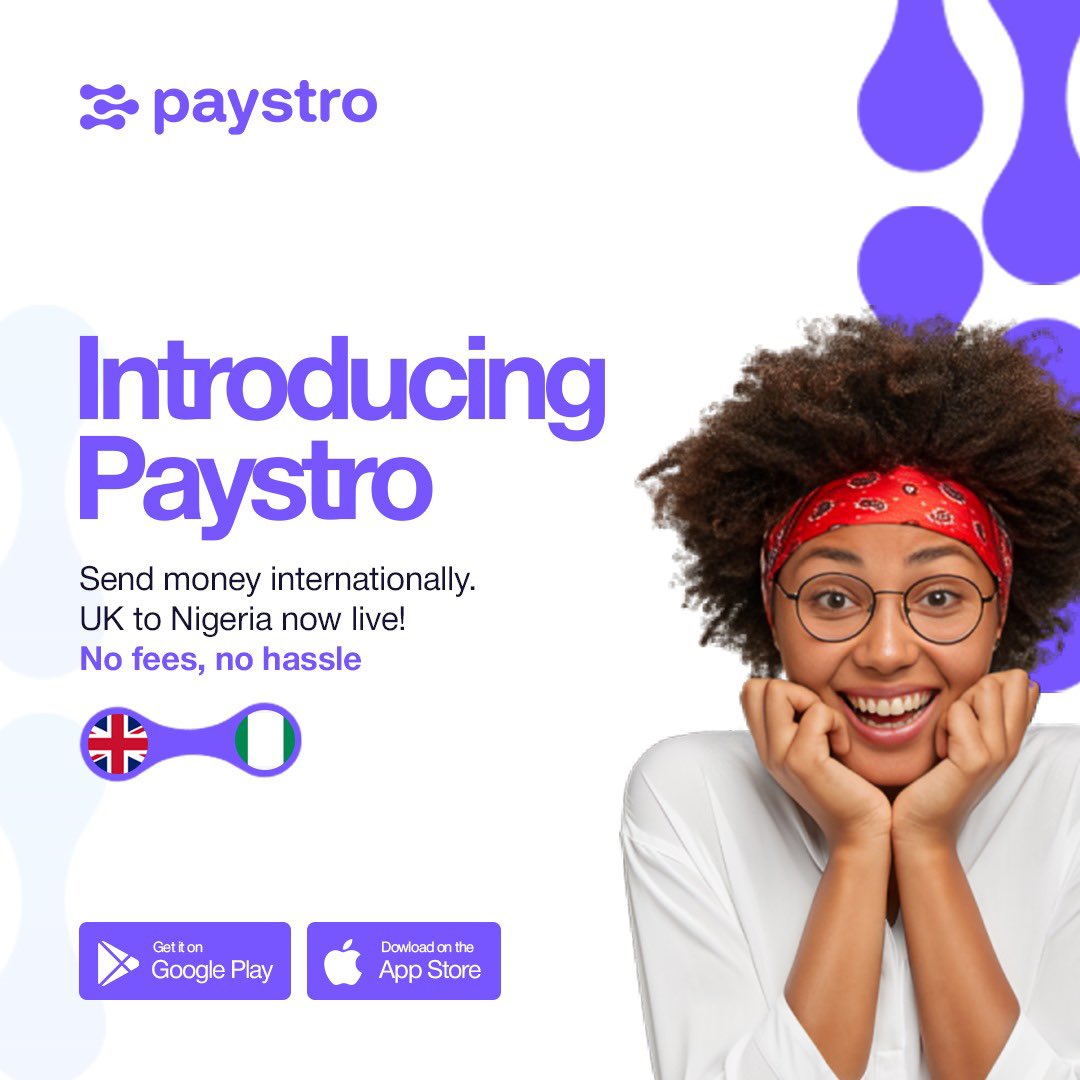 Paystro — money transfers across continents!

✨ Effortless &amp; Fast
🔍 Transparent: No hidden fees.
💪 Reliable &amp; Secure
📍 Inclusive: Serving everyone, everywhere.

#Paystro #MoneyTransfers #Africa #Innovation #FinancialFreedom #DoMoreWithPaystro #GlobalTransfersLocalLove