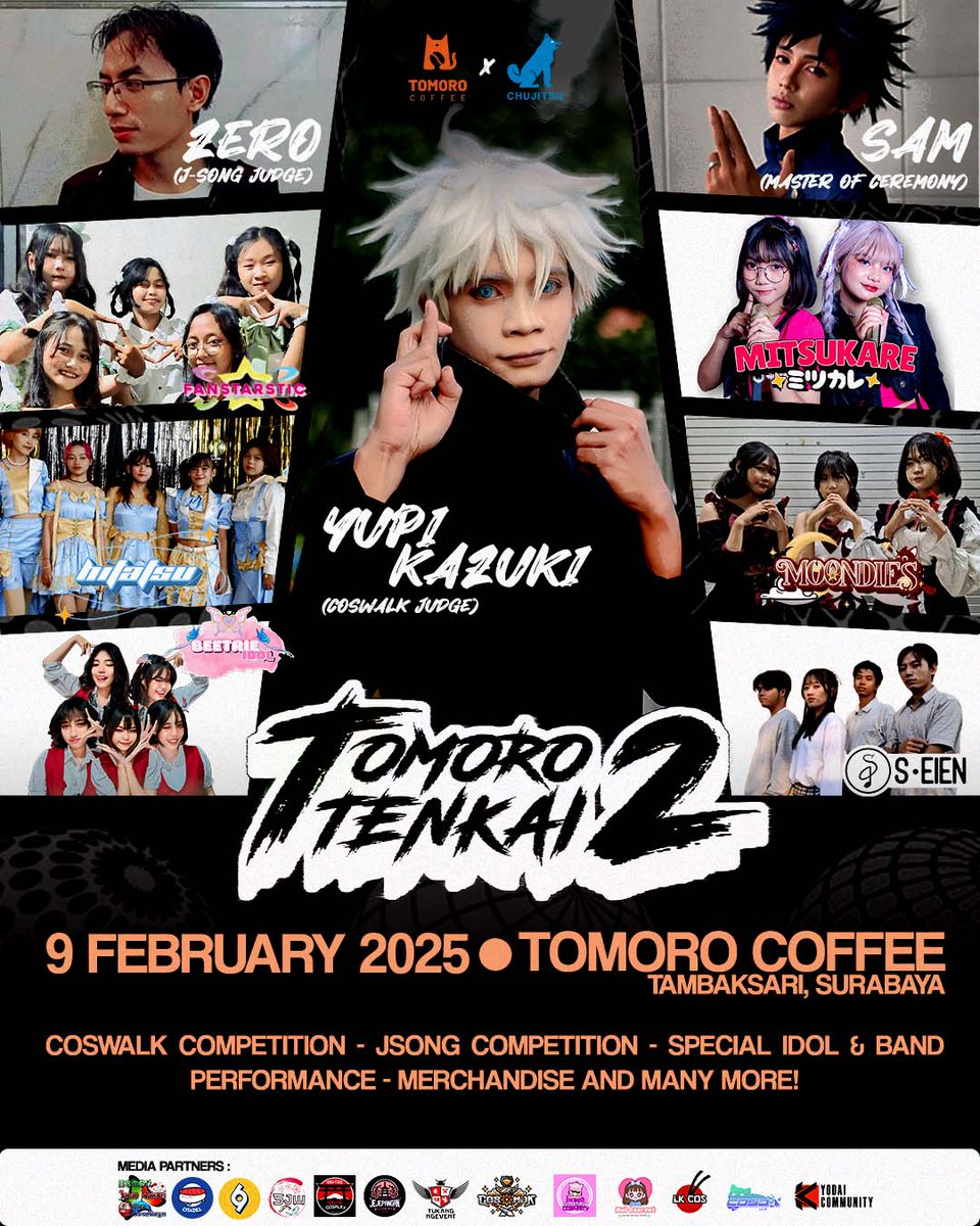 Chujitsu_id's tweet photo. ⚠️ Domain baru telah terbuka di Surabaya! ⚠️

📅 Minggu, 9 Februari 2025
🎟️ HTM: 15K
📍 Tomoro Coffee Tambaksari, Surabaya

Ayo join &amp; buat Domain Tomoro makin epic! 🔥✨

#TomoroTenkai #eventcosplay #Chujitsu #EventSurabaya #JujutsuKaisen https://t.co/pa8g1JbPP6