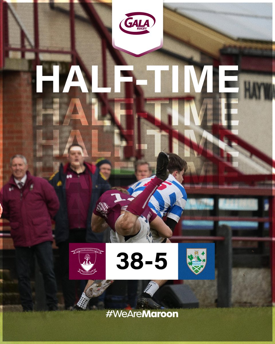 We lead at the break 💪

Wands 38 - 5 Tynedale

#WeAreMaroon