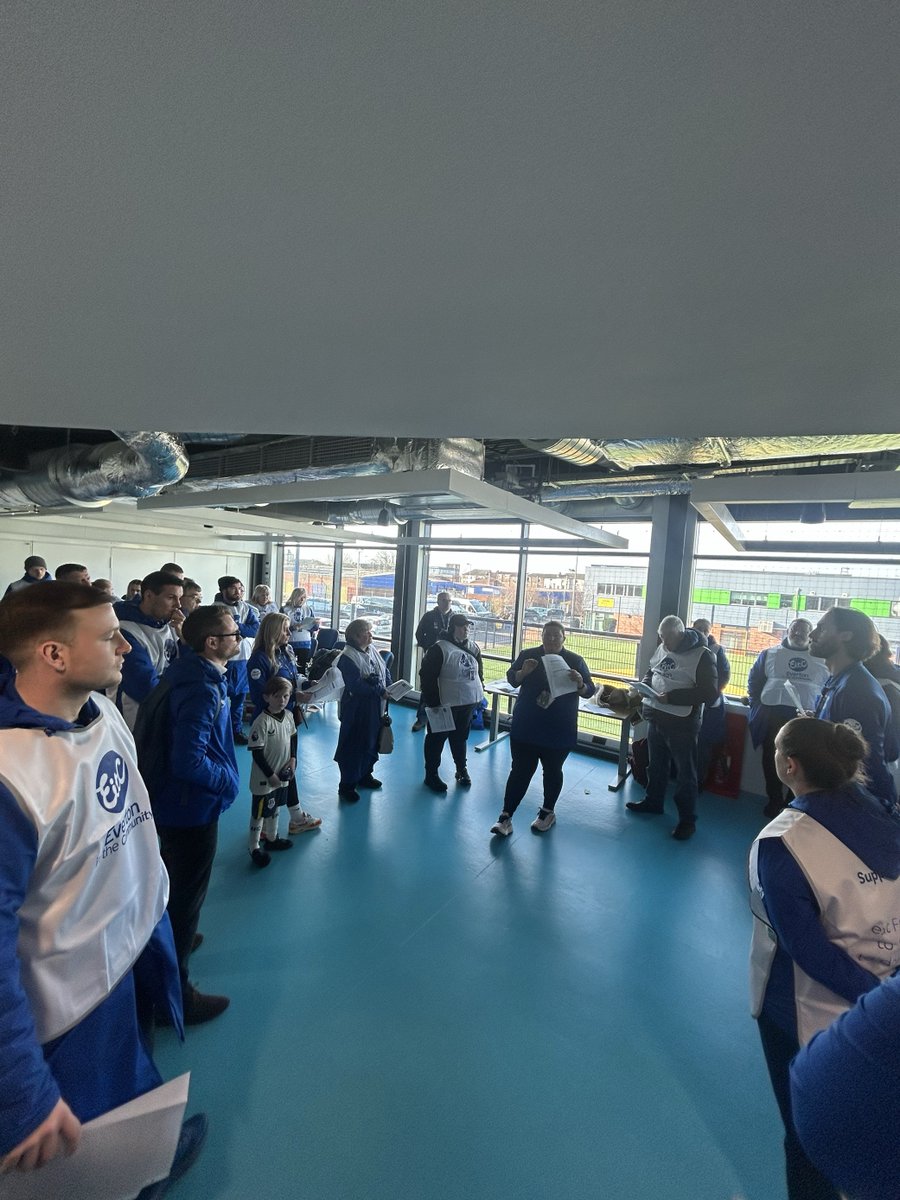 👏🙌Take a look at all of our incredible EitC Birthday Fixture volunteers! 

👀 Keep an eye out for all our staff who will be bucket collecting today around the Goodison campus and remember...

'Be sound, bring a pound!🪙💙