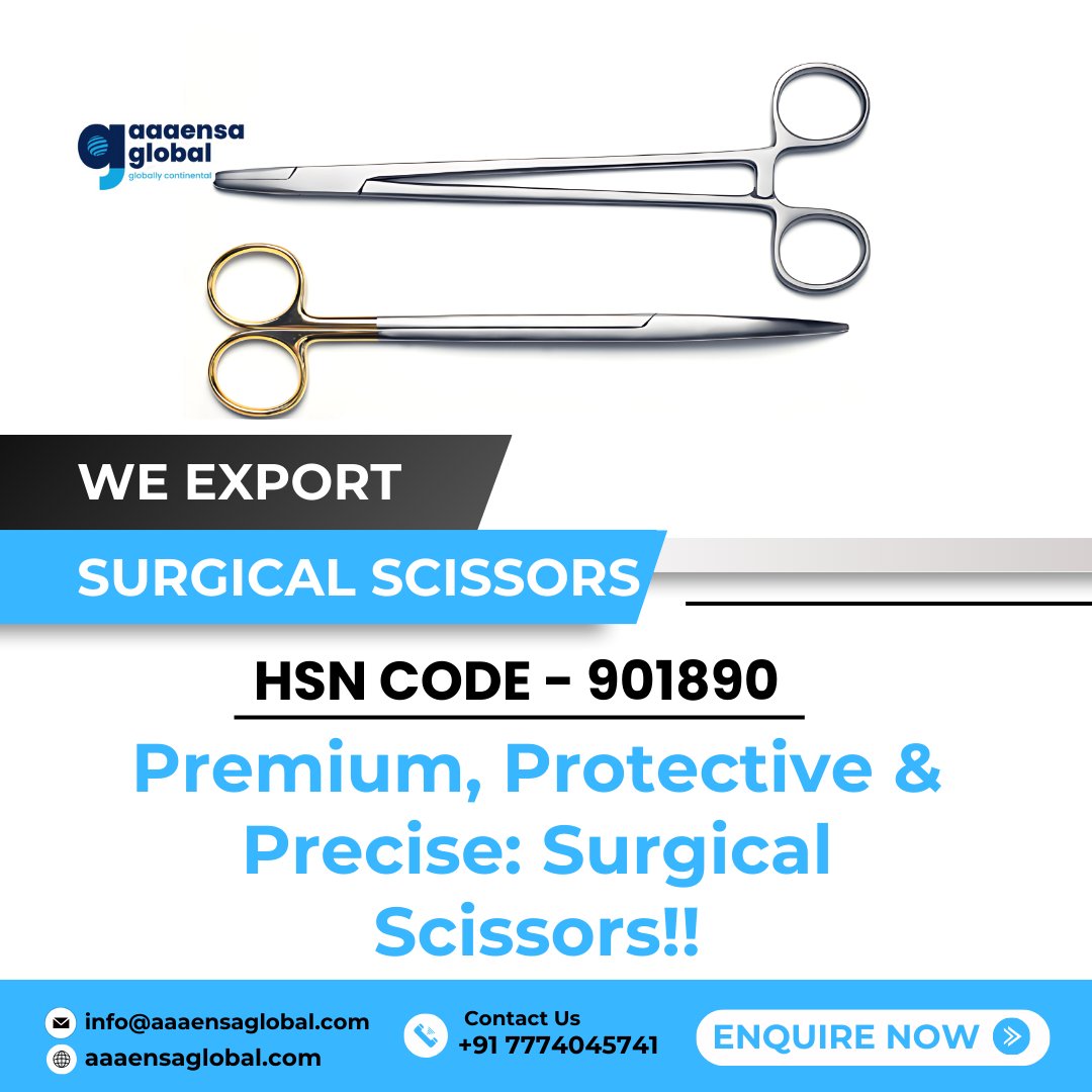 aaaensa333's tweet photo. 🌍Surgical Scissors: A Global Trade Essential! ✂️
✅ USA 🇺🇸 
✅ Germany 🇩🇪
✅ UAE 🇦🇪 
✅ UK 🇬🇧
✅ Australia 🇦🇺

🌐: https://t.co/MFHBIWyAqO
📧: info@aaaensaglobal.com
📞: +91 9518771563
.
.
#SurgicalScissors #MedicalExport #HealthcareTools #GlobalTrade #MedicalSupplies #Precision https://t.co/gyHuMpaEMZ