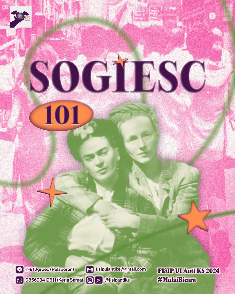“Makanya belajar SOGIESC!!”

Antikers sebenarnya tau, gak, sih apa itu SOGIESC dan kenapa penting untuk kita belajar mengenai topik ini?

Kira-kira harus dimulai darimana,ya, untuk belajar SOGIESC?🤔

Yuk, simak thread berikut ini!🎉