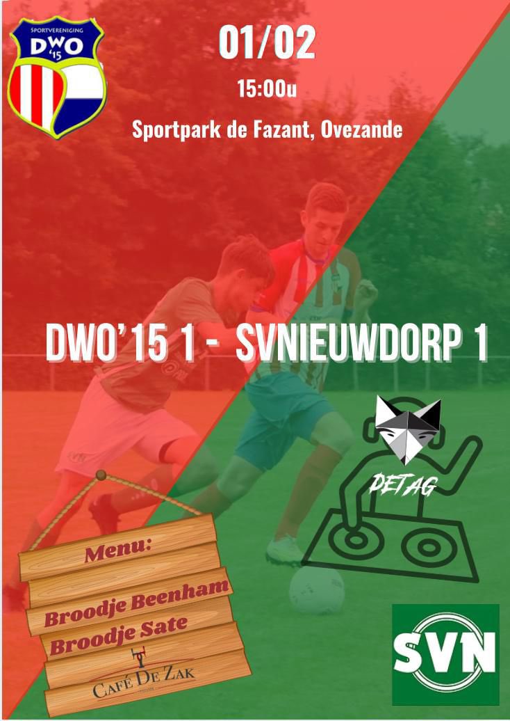 Het gaat straks weer los <a href="/DwO15_/">DwO'15</a> - <a href="/SVNieuwdorp/">SVNieuwdorp</a>