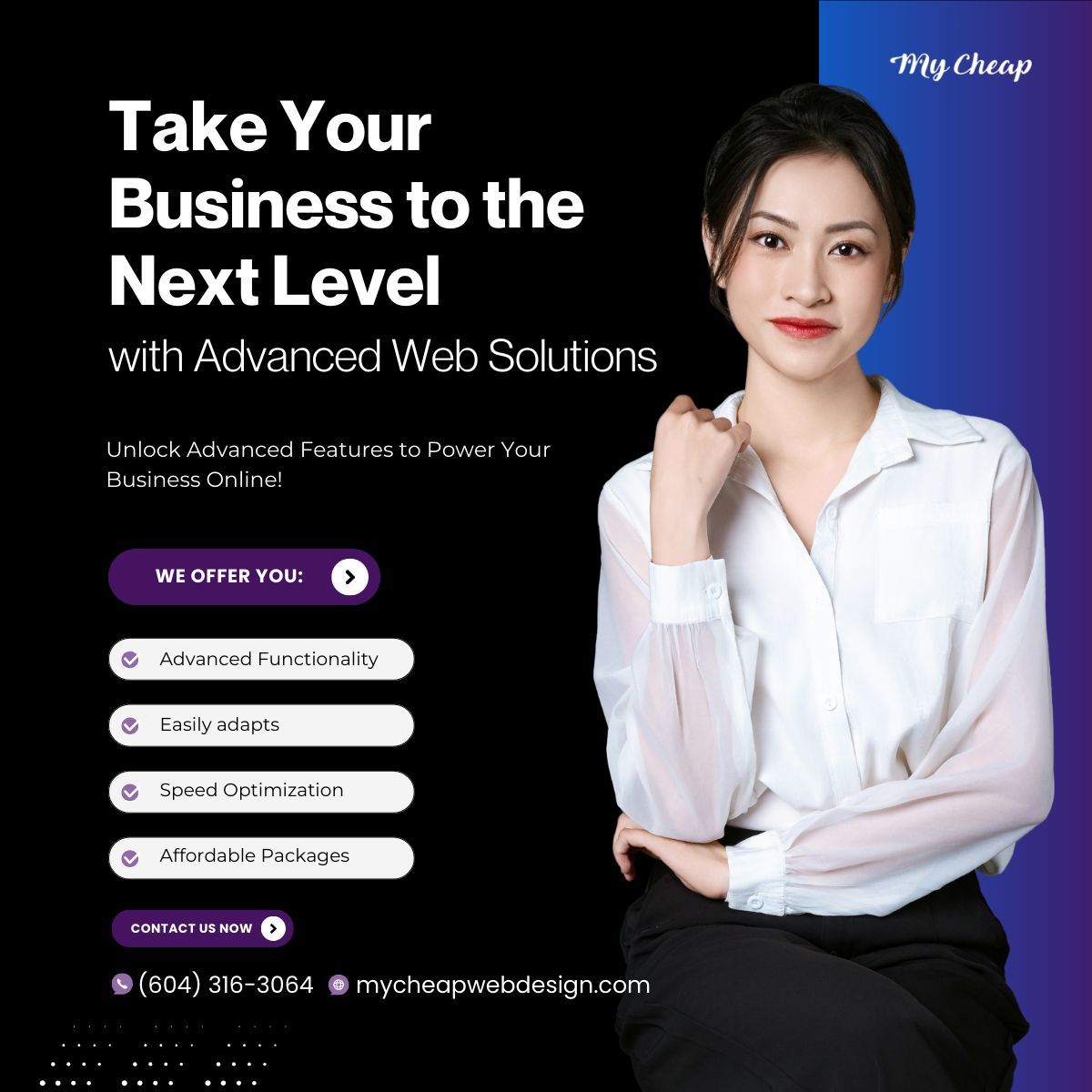 mycheapwebs's tweet image. buff.ly/3Ptr0Y2 
Take your business to the next level with advanced web design solutions. Elevate functionality, user experience, and aesthetics to leave a lasting impression. 

#AdvancedWebDesign #BusinessWebsiteDesign #AffordableWebDesign